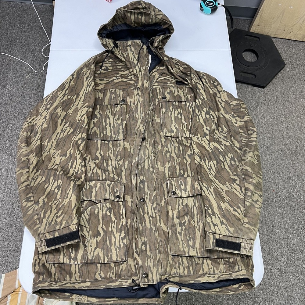 Gander Mountain Rain Jacket Mens XXL Tall Camo Climate+ Tiger Stripe Parka